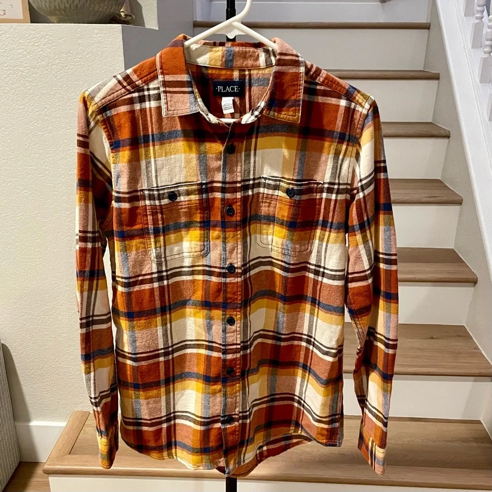 The Children's Place Boy’s Long Sleeve Flannel -‎ Size 16